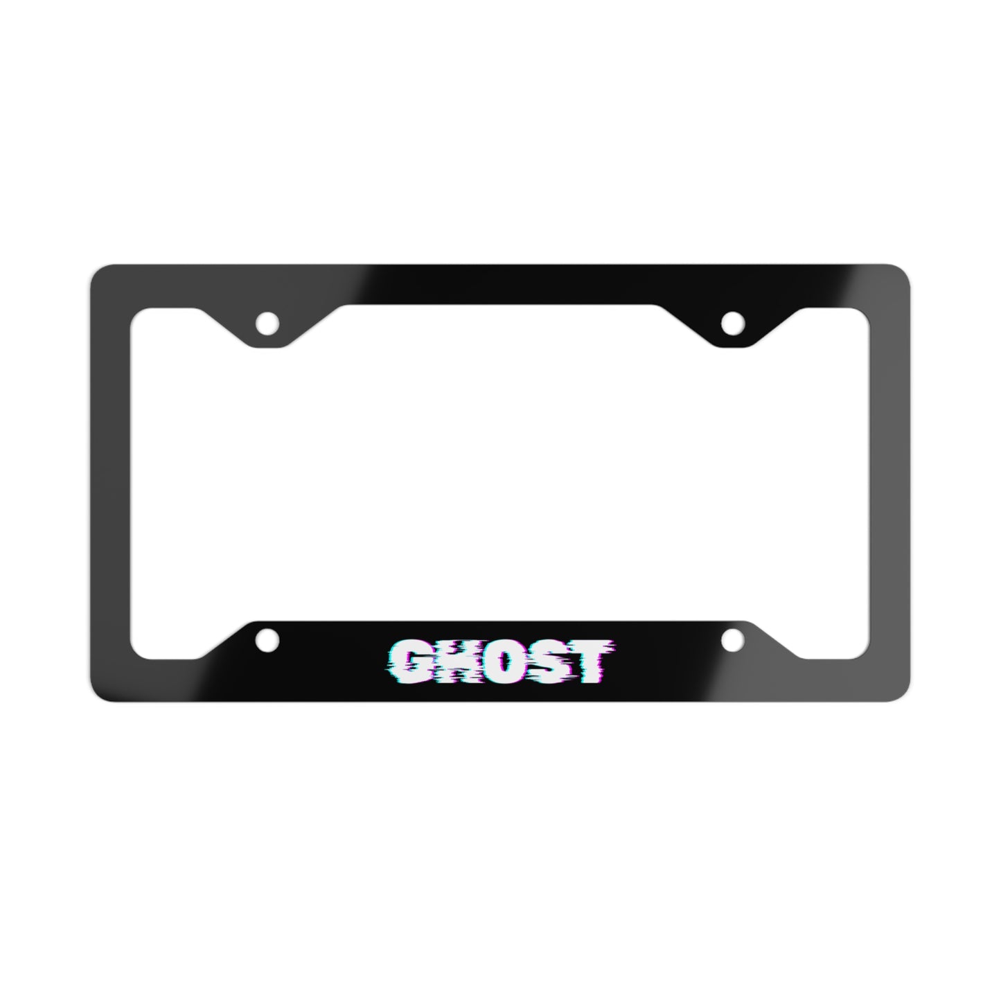 "GHOST" Metal License Plate Frame