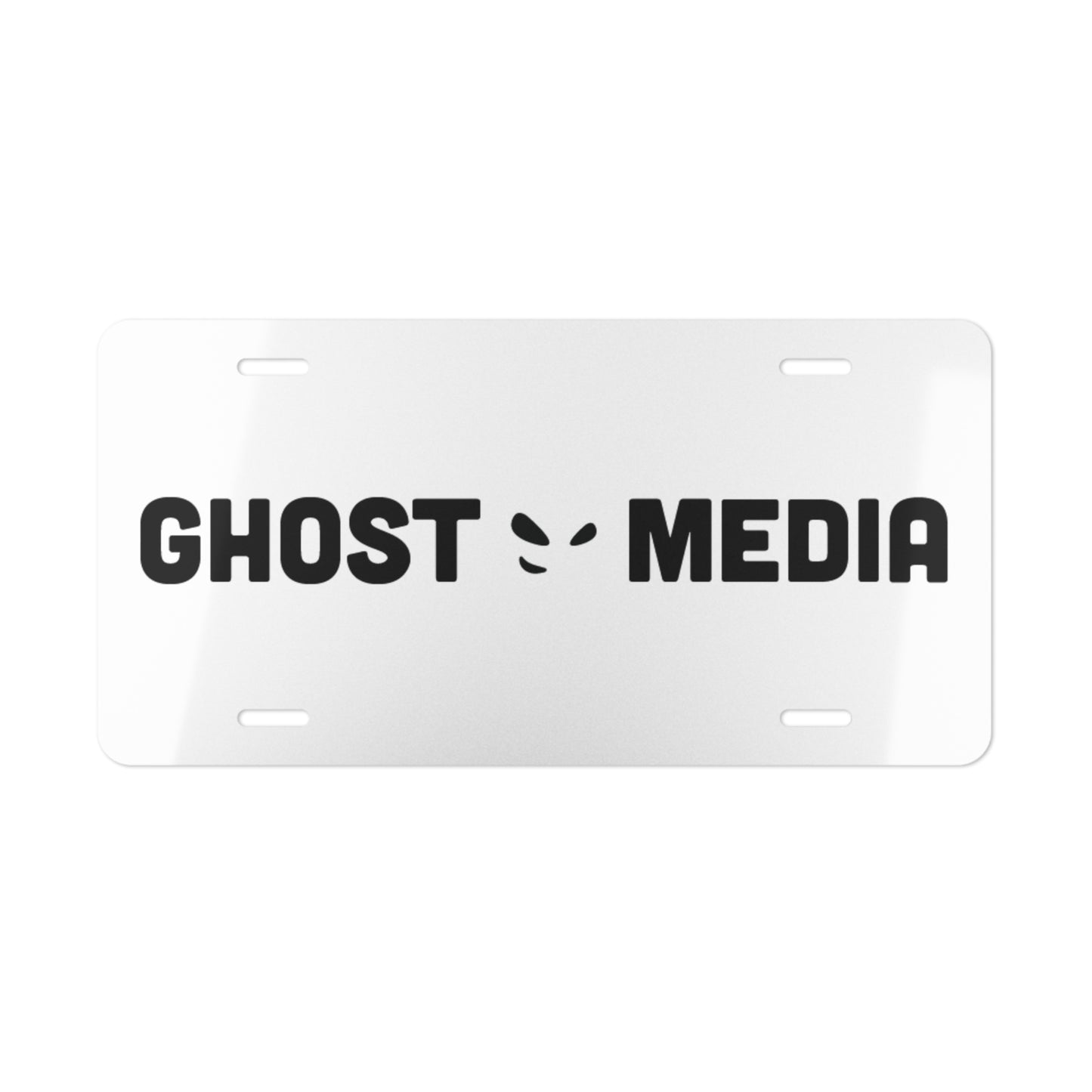 "Ghost Media" Vanity Plate